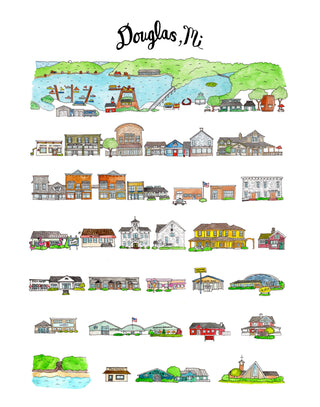 Douglas, Michigan Print
