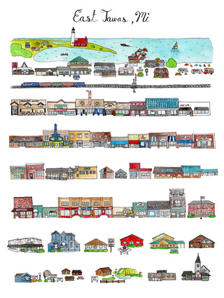 East Tawas, MI Print