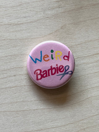 Weird Barbie Button
