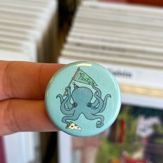 Octopus Party 1.25" Button