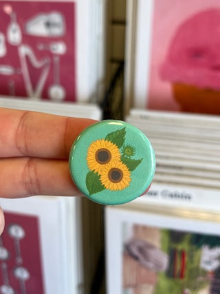 Sunflowers Button
