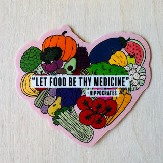 Food as Medicine Vinyl Sticker
