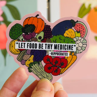 Food as Medicine Vinyl Sticker