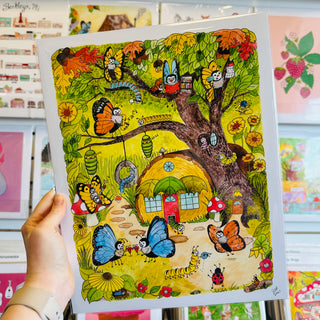 Butterfly House Print