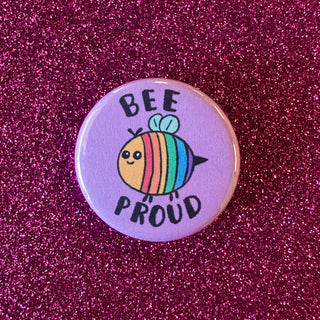 BEE PROUD 1.25" pin