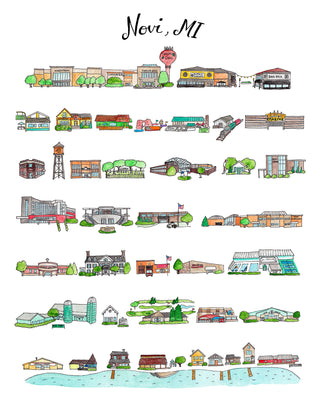 Novi Michigan Print