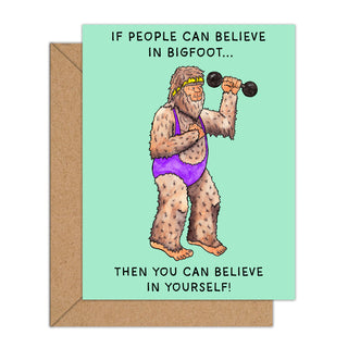 Belive bigfoot workout card