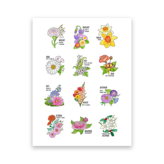Birth Flower Print