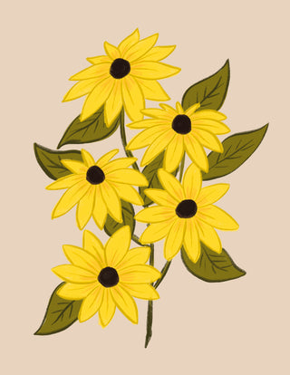 Black eyed susan print