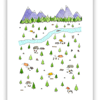 Campground Print