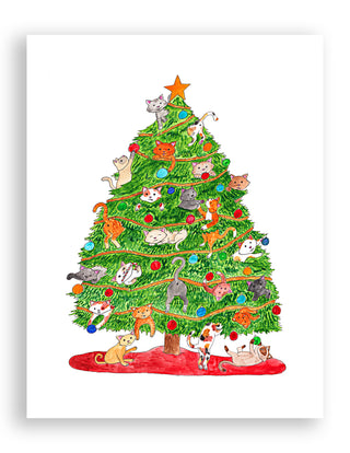 Catt Butt Xmas Print