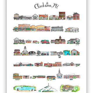 Clarkston, Michigan Print