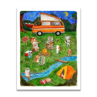 Houndsville Campground Print