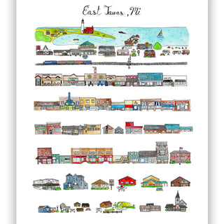 East Tawas, MI Print