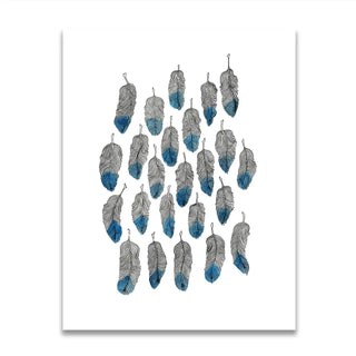 Ink Feathers Print