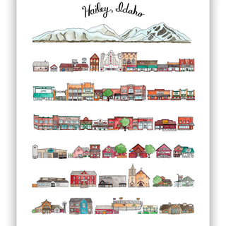 Hailey, ID Print