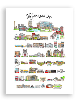 Kalamazoo, Michigan Print