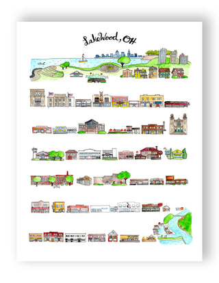 Lakewood, Ohio Print