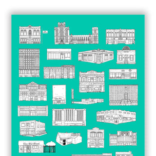 Michigan Music Venues Print