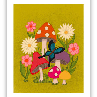 Mushrooms 70s Print