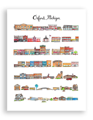 Oxford, Michigan Print