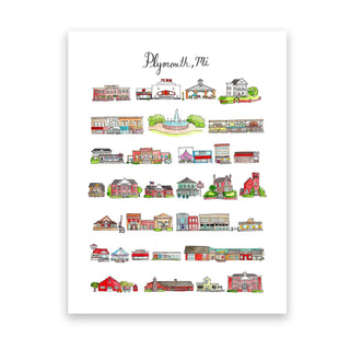 Plymouth, MI print