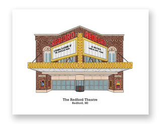 Redford Theatre Print