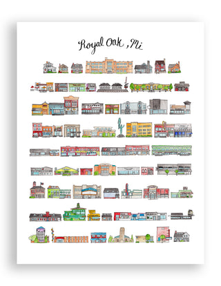 Royal Oak, MI Print