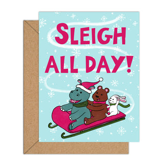 Sleigh all day!  Holiday card