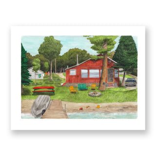 Summer Cabin Print