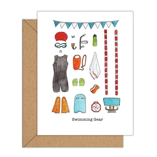 Swimming Gear Card