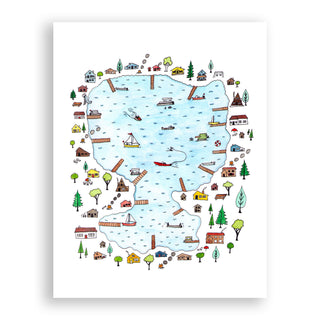 Tiny Lake Print