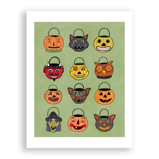 Trick or Treat Pails Halloween Print