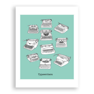 Typewriters Print (pen + ink)