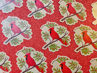 Cardinal bird Vinyl Sticker