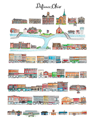 Defiance, Ohio Print
