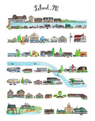 Leland, Michigan Print