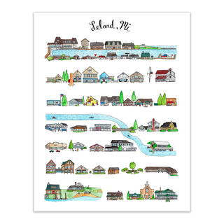 Leland, Michigan Print