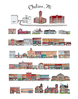Chelsea, Michigan Print