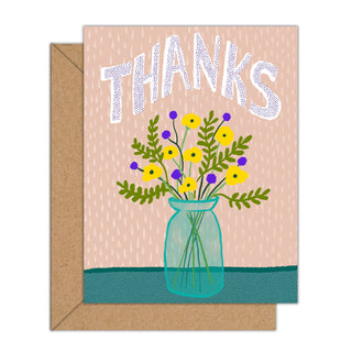 Thanks Floral Card
