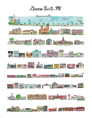 Grosse Pointe Michigan Print