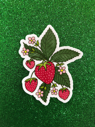 Strawberry Vinyl Sticker
