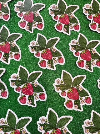 Strawberry Vinyl Sticker