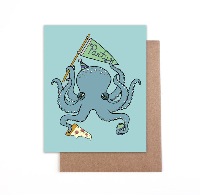 Party Animal Octopus Card