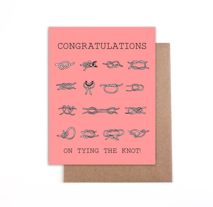 Congratulations on tying the knot! card