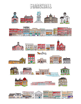Marshall, Michigan Print