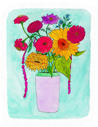 Farm Flowers Print