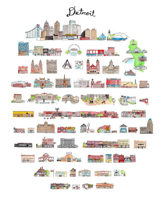 Detroit, MI Print