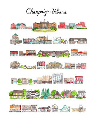 Champaign-Urbana, Illinois Print