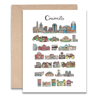 Cincinnati Ohio Card - Blank 4x5